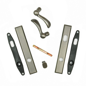 Yuma® Double Door Exterior Trim Set in Distressed Nickel